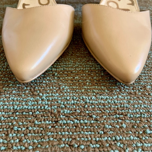 Sam Edelman Beige Okala Ankle Strap Pointed Toe Dress Pumps Heels, size 8 EU 39 - Picture 3 of 12